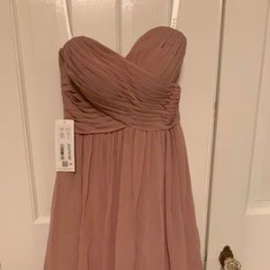 Dusty rose bridesmaid dress
